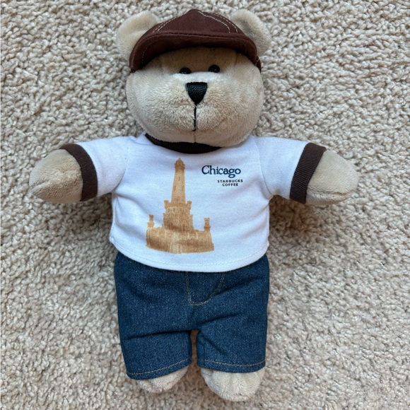 Starbucks Chicago Teddy Bear - Picture 2 of 4